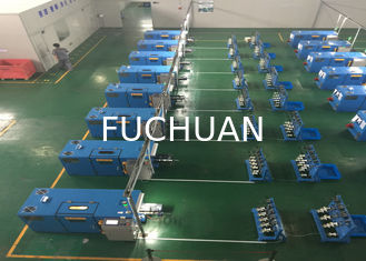 Sky Blue Copper Wire Twisting Machine , Touch Screen Operation