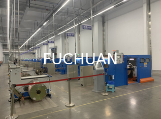 Fuchuan ความเร็วสูง Double Twisting Bunching Machine เครื่องบิดสายทองแดง เครื่องบิดสายทองแดง