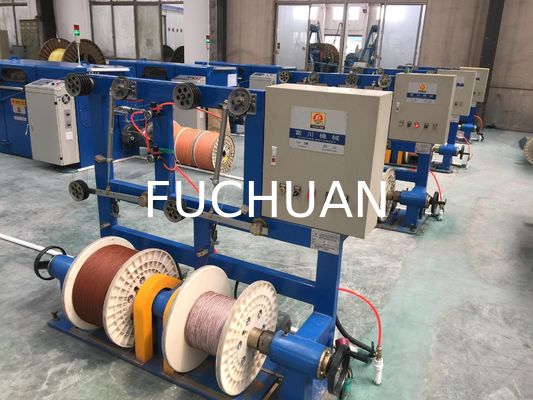 เครื่องพันเกลียวแบบบิดคู่ FC-500 สำหรับลวดทองแดง 0.15 มม. - 1.04 มม. แบบดึงออกแอคทีฟ