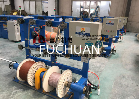 หน้าจอสัมผัส Double Twist Buncher 3000 Rpm Core Wire 500 Take Up Bobbin