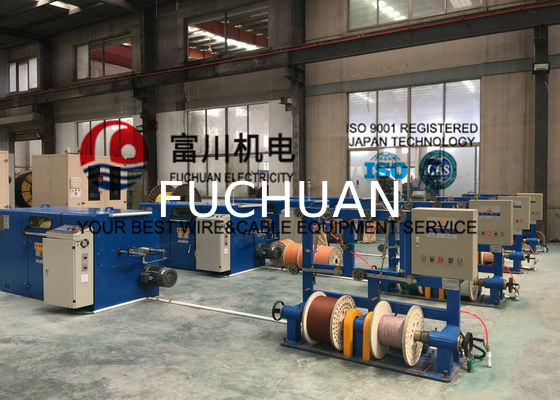 FUCHUAN หน้าจอสัมผัสเครื่องพันเกลียวคู่ Buncher Pitch 6.3-52.3