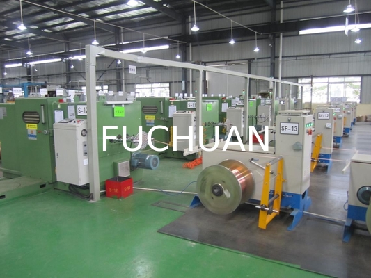 0.05-2.52mm สายทองแดงกระป๋อง Double Twisting Stranding การทําเครื่อง