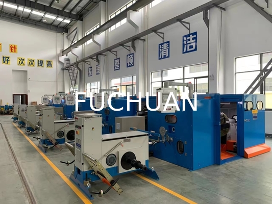 เครื่องรวมสายแบบบิดเกลียวสองชั้นความเร็วสูง Fuchuan พร้อมระยะพิทช์อิเล็กทรอนิกส์