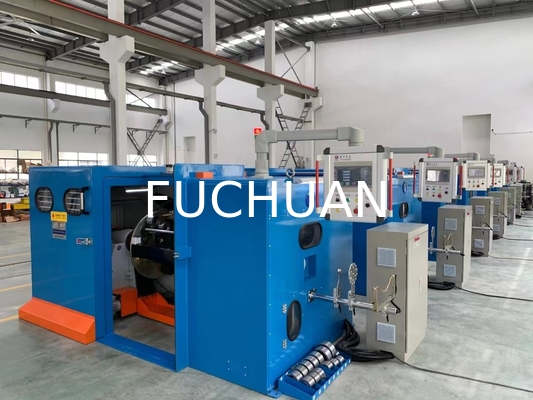 เครื่องรวมสายแบบบิดเกลียวสองชั้นความเร็วสูง Fuchuan พร้อมระยะพิทช์อิเล็กทรอนิกส์