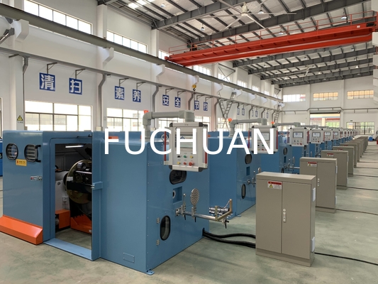 เครื่องรวมสายแบบบิดเกลียวสองชั้นความเร็วสูง Fuchuan พร้อมระยะพิทช์อิเล็กทรอนิกส์