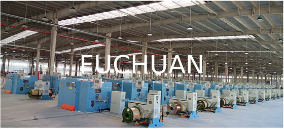 เครื่องบิดสายทองแดง Fuchuan ความเร็วสูง Double Twisting Bunching อุปกรณ์