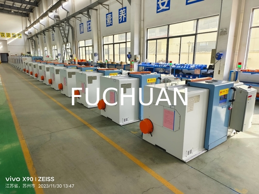เครื่องรวมสายแบบบิดเกลียวสองชั้นความเร็วสูง Fuchuan พร้อมระยะพิทช์อิเล็กทรอนิกส์