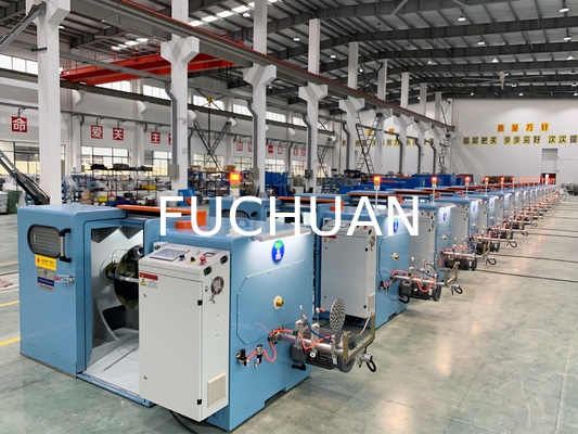 เครื่องรวมสายแบบบิดเกลียวสองชั้นความเร็วสูง Fuchuan พร้อมระยะพิทช์อิเล็กทรอนิกส์