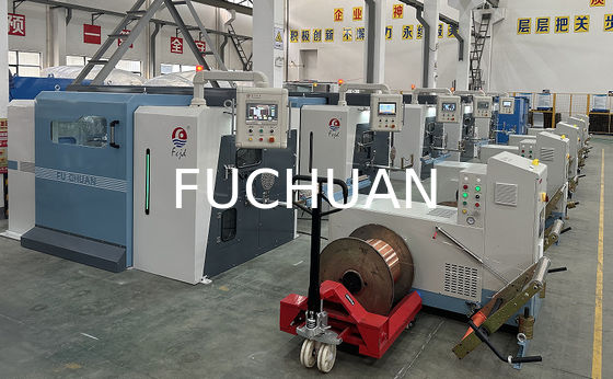Advanced Electronic Pitches Double Twist Buncher Stranding Machine สําหรับสายที่เหมาะสม