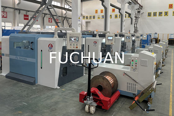 Advanced Electronic Pitches Double Twist Buncher Stranding Machine สําหรับสายที่เหมาะสม