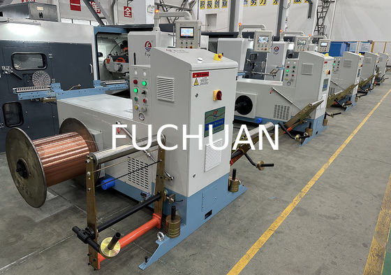 Advanced Electronic Pitches Double Twist Buncher Stranding Machine สําหรับสายที่เหมาะสม