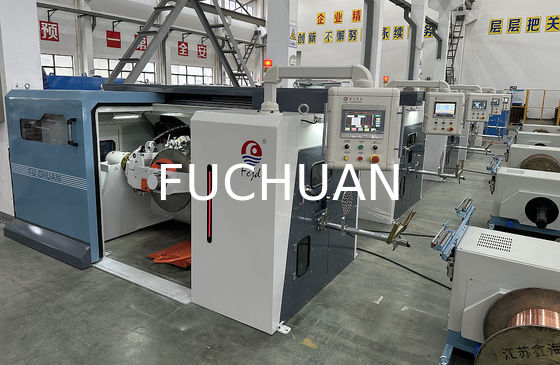 Advanced Electronic Pitches Double Twist Buncher Stranding Machine สําหรับสายที่เหมาะสม