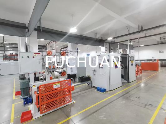 ทองแดง 0.8-2.8 มม. สายเคเบิลแกนลวด Double Twist Bunching Machine Buncher Twisting Winding