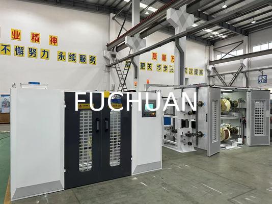 ทองแดง 0.8-2.8 มม. สายเคเบิลแกนลวด Double Twist Bunching Machine Buncher Twisting Winding