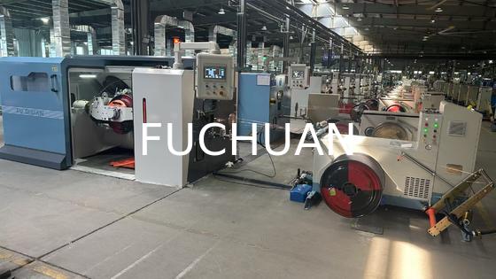 ทองแดง 0.8-2.8 มม. สายเคเบิลแกนลวด Double Twist Bunching Machine Buncher Twisting Winding