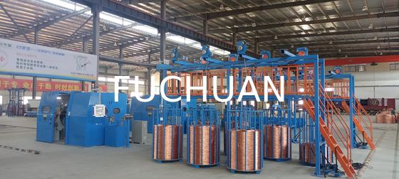ทองแดง 0.8-2.8 มม. สายเคเบิลแกนลวด Double Twist Bunching Machine Buncher Twisting Winding