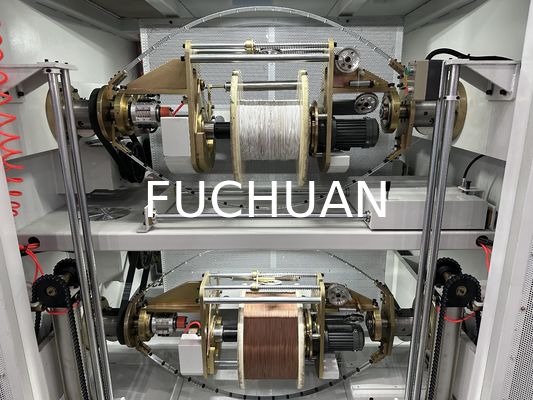 ทองแดง 0.8-2.8 มม. สายเคเบิลแกนลวด Double Twist Bunching Machine Buncher Twisting Winding