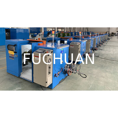 FC-450b ความเร็วสูง CNC Stranding ลวดทองแดง Bunching เครื่อง 4kw มอเตอร์ไขลานอัตโนมัติวางลวด 2000 กก.