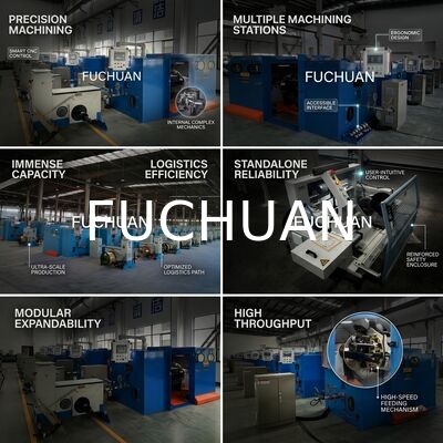 Copper Wire Bunching Machine High Speed Double Twist Design FC-800B Stranding Equipment