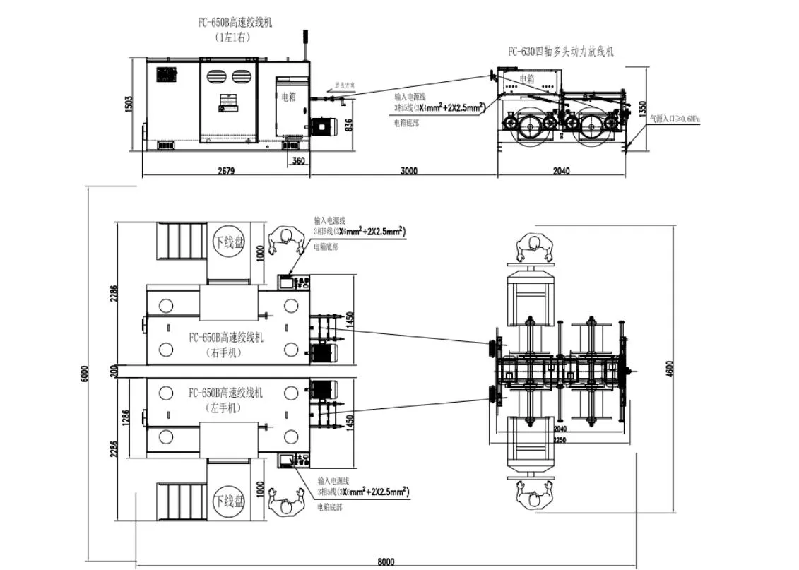 High Speed Copper Cable Buncher Machine for Wire Bunching Double Twisting 4